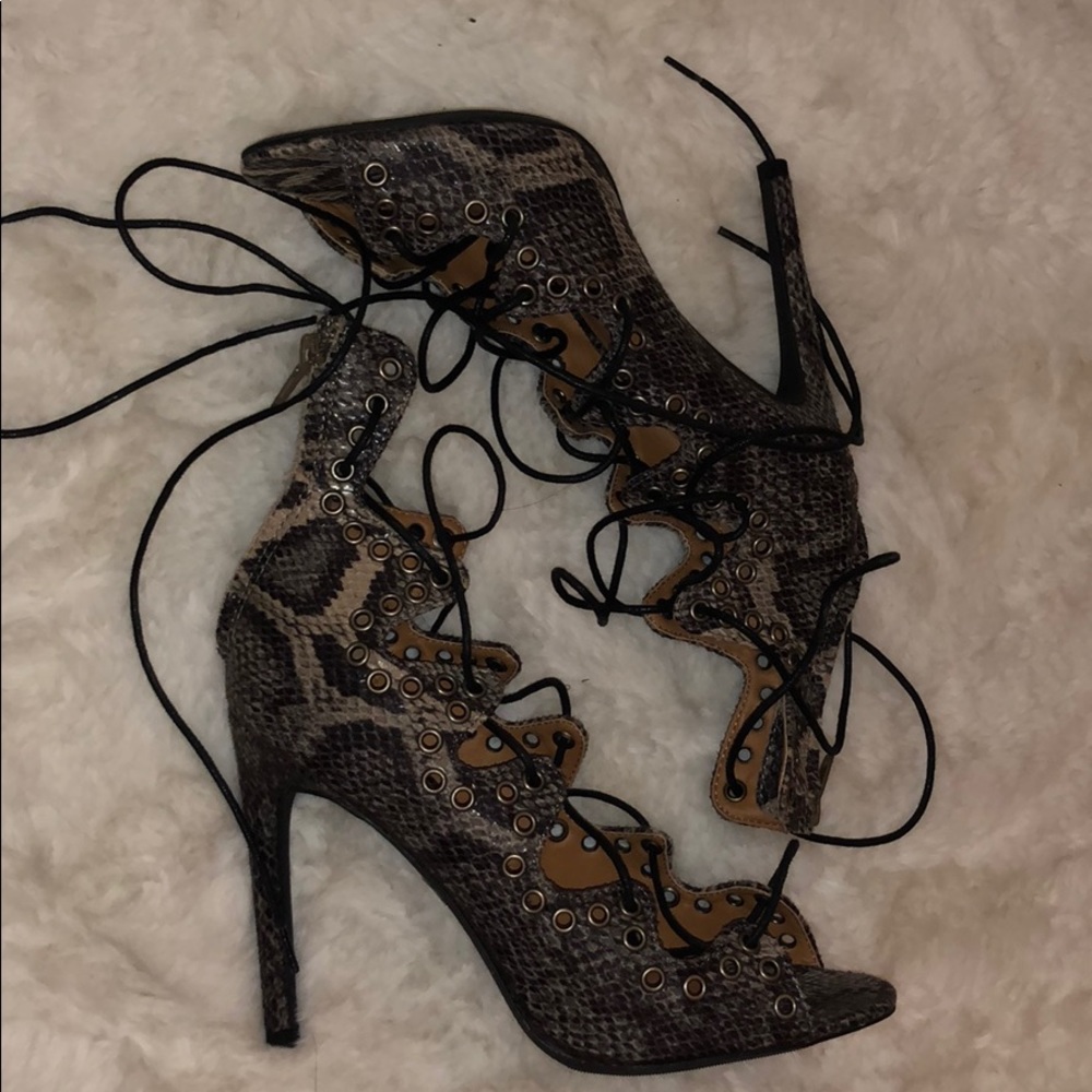 Strappy sexy heels